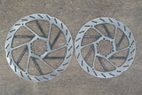 (2) 180mm / 160mm SRAM HS2 6 Bolt Disc Brake Road MTB Gravel Rotors 317g