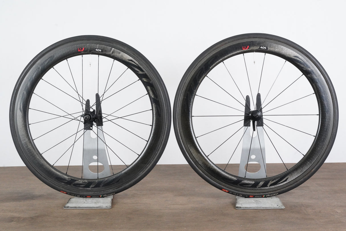 Zipp 404 Firecrest 77/177 Carbon Tubular Rim Brake Wheelset Shimano/SRAM 11 Speed