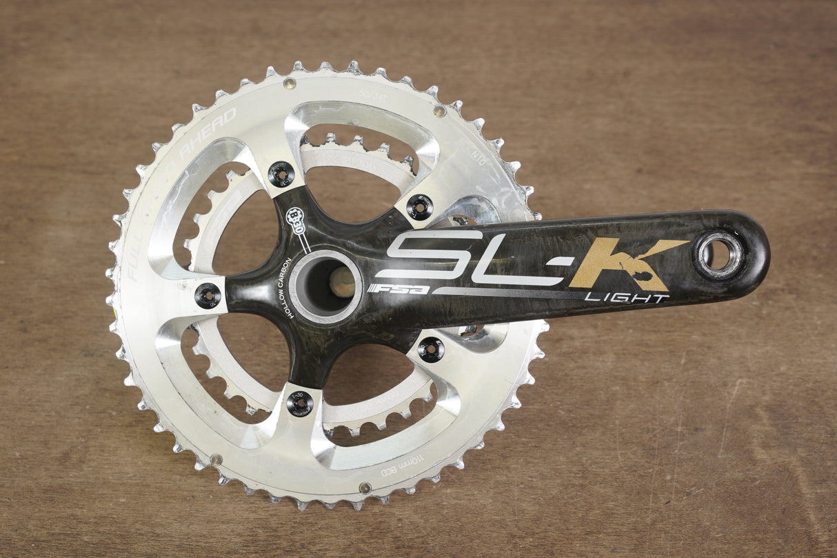 172.5mm 50/34T BB30 FSA SL-K Light Carbon Road Crankset SLK