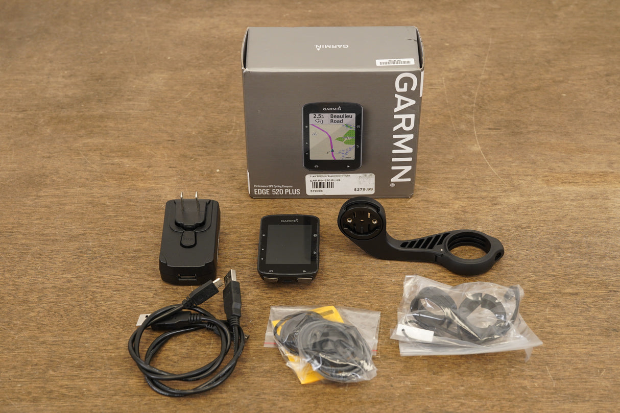 Garmin Edge 520 Plus Cycling GPS Computer + Accessories