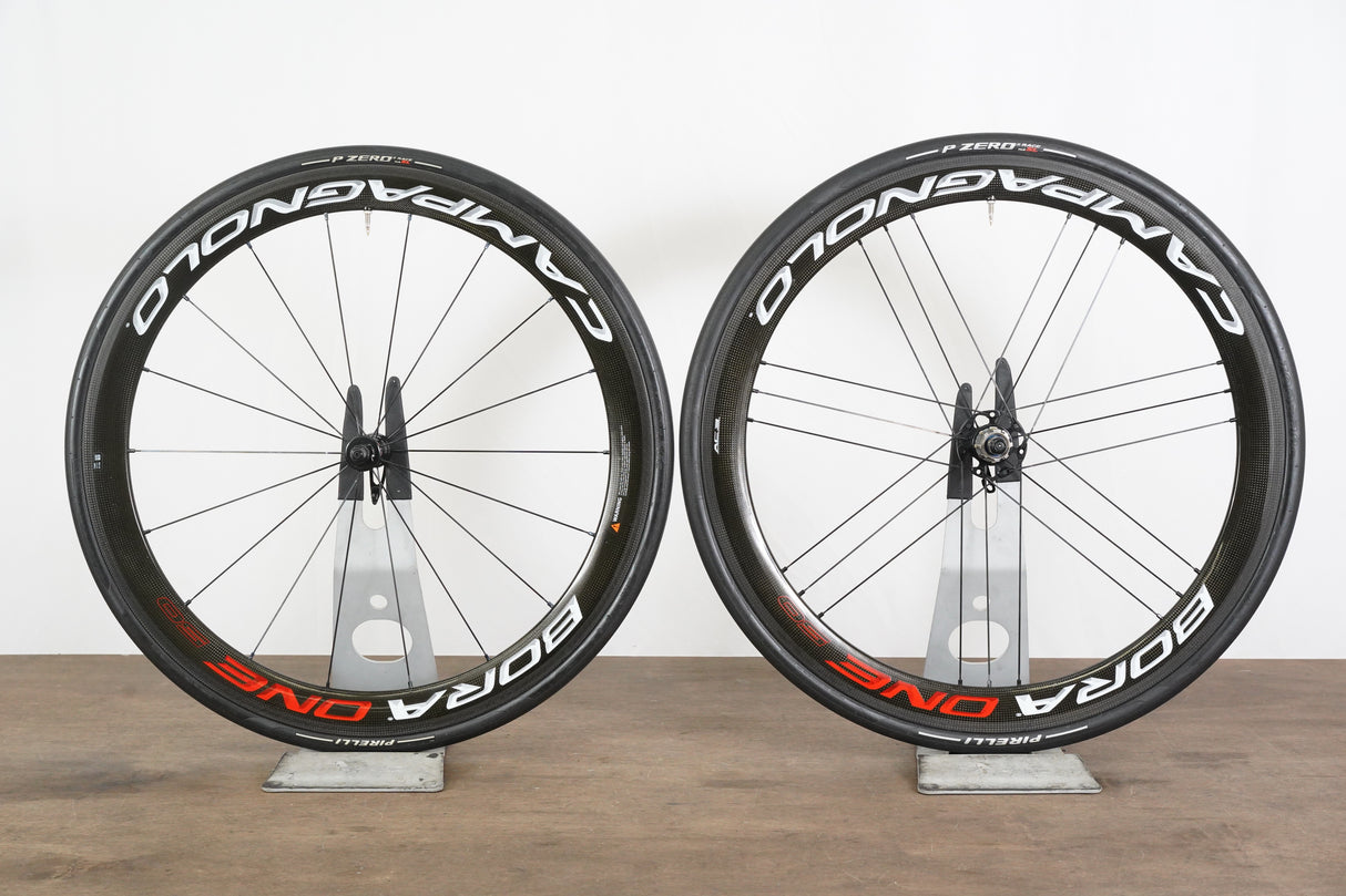 Campagnolo Bora One 50 Carbon Tubeless Clincher Rim Brake Wheelset 11 Speed