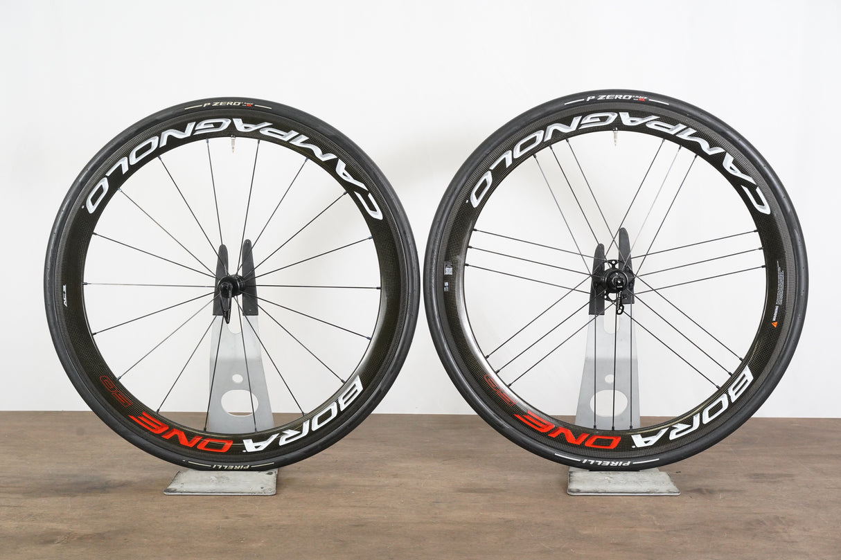 Campagnolo Bora One 50 Carbon Tubeless Clincher Rim Brake Wheelset 11 Speed