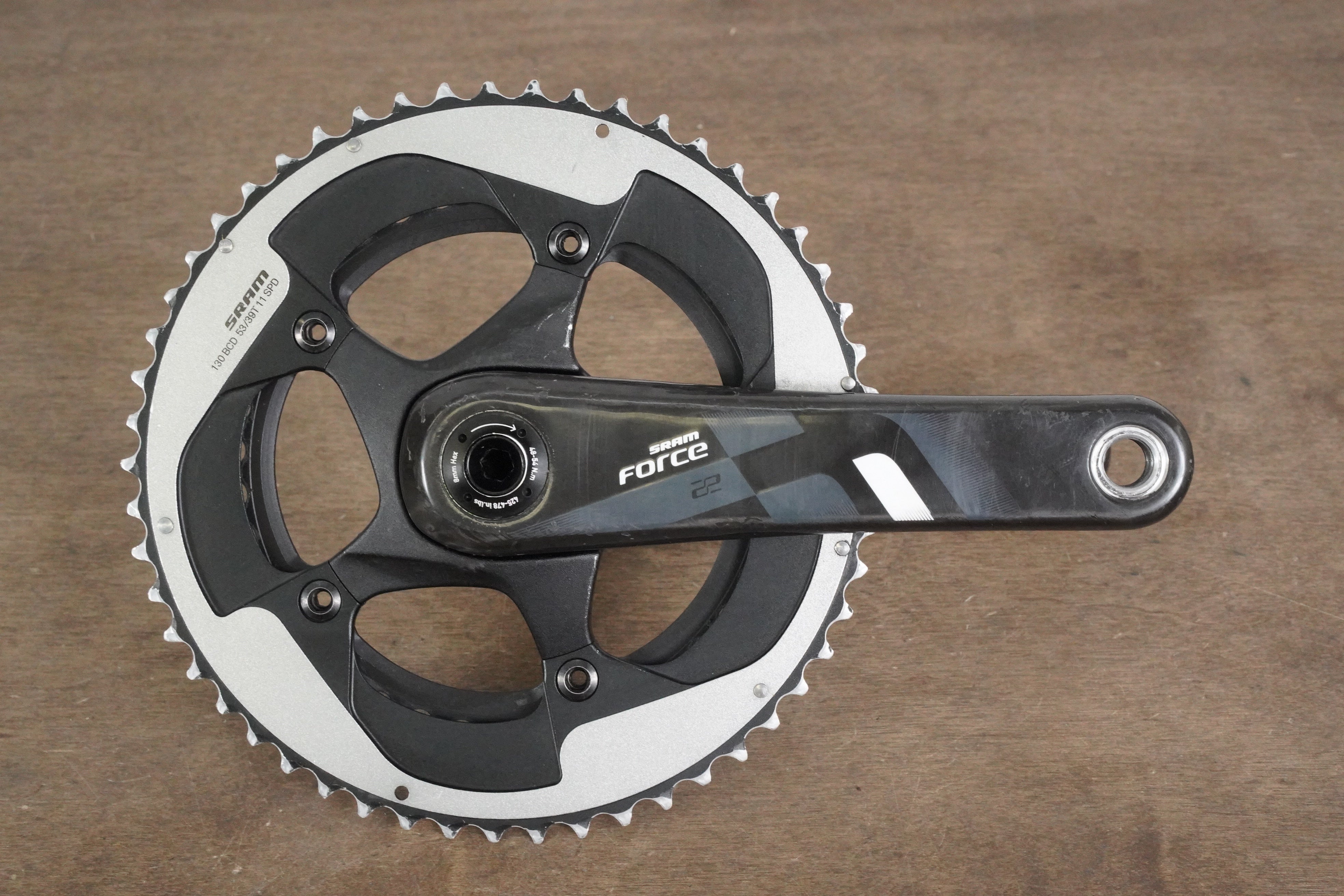 53/39T BB30 SRAM Force 22 11 Speed Carbon Road Crankset