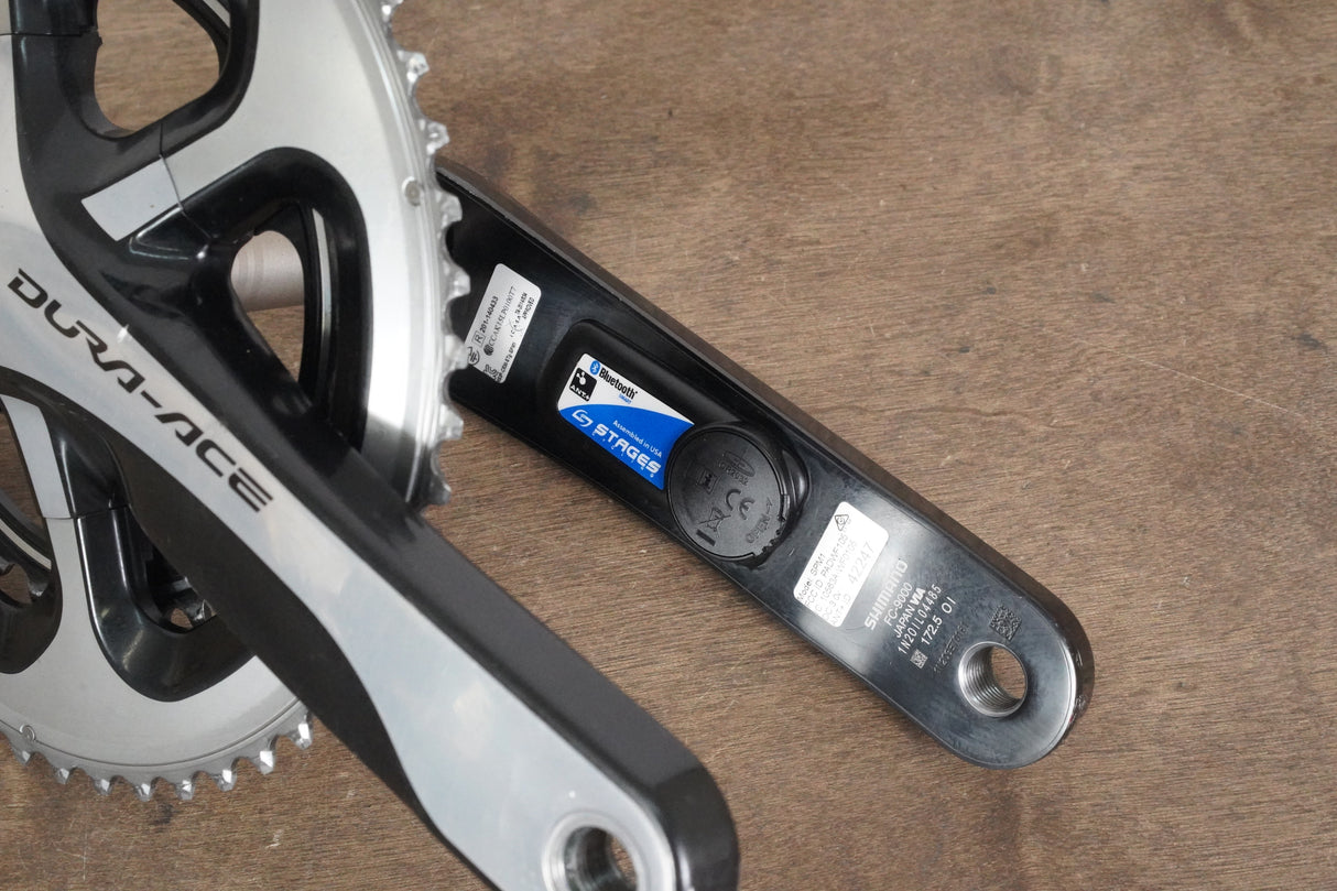 172.5mm 52/36T Shimano Dura-Ace FC-9000 11 Speed Stages Power Meter Crankset