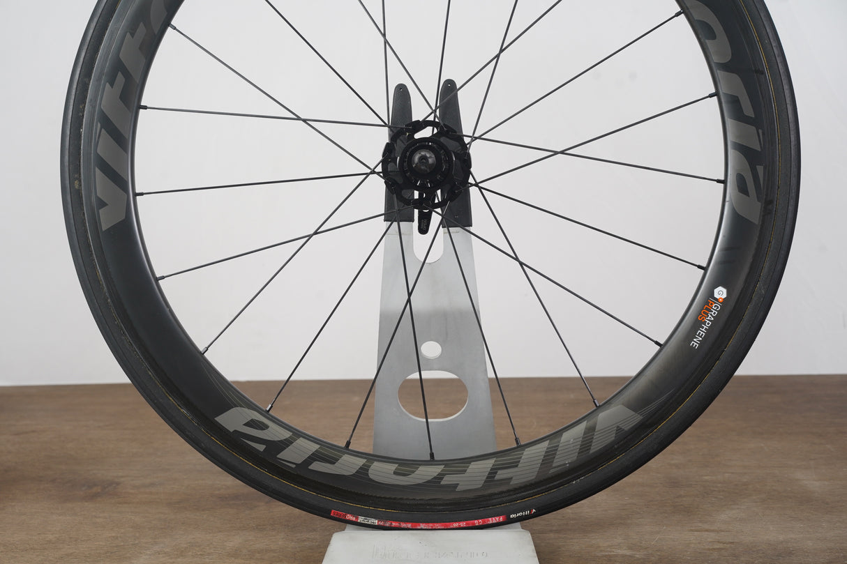 Vittoria Qurano 42/46 Carbon Tubular Rim Brake Wheelset Shimano/SRAM 11 Speed