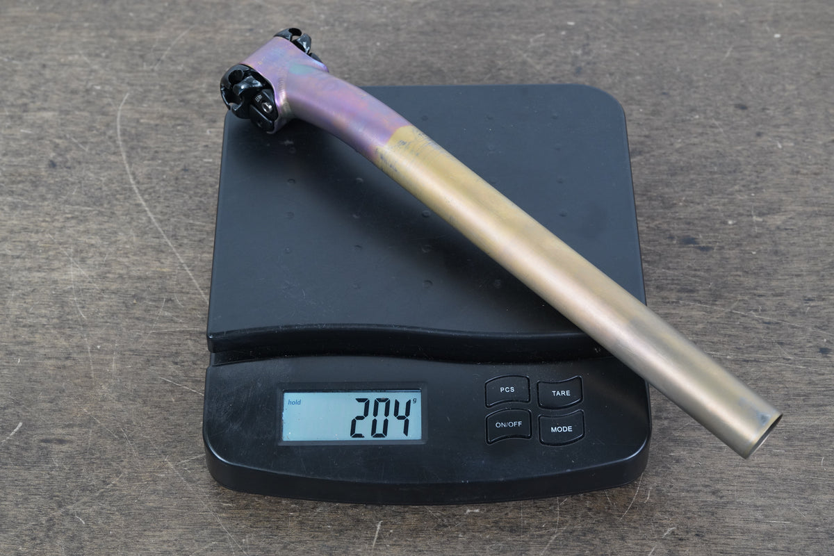 27.2mm Firefly Titanium Setback Road Seatpost 204g