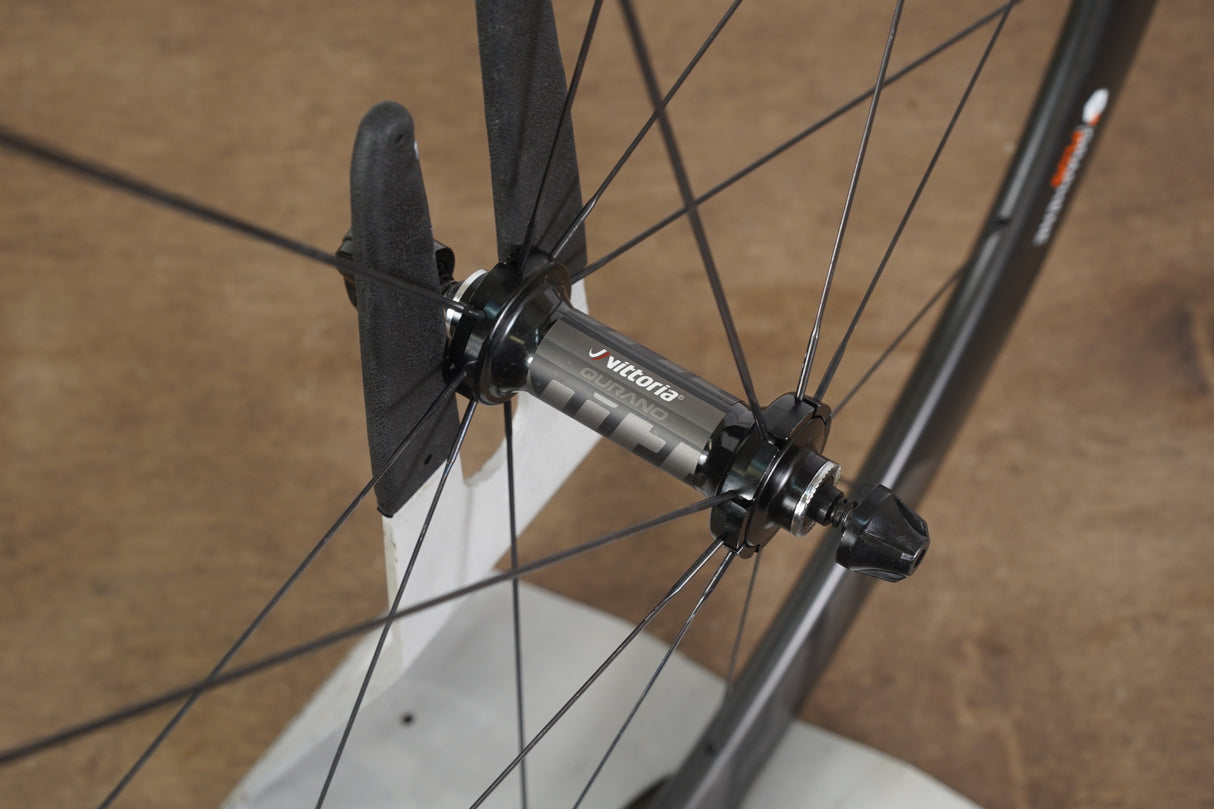 Vittoria Qurano 42/46 Carbon Tubular Rim Brake Wheelset Shimano/SRAM 11 Speed