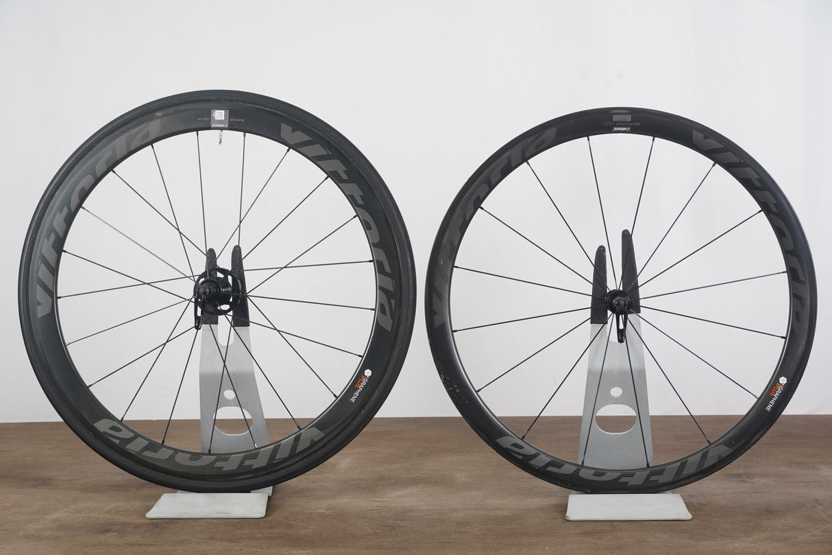 Vittoria Qurano 42/46 Carbon Tubular Rim Brake Wheelset Shimano/SRAM 11 Speed
