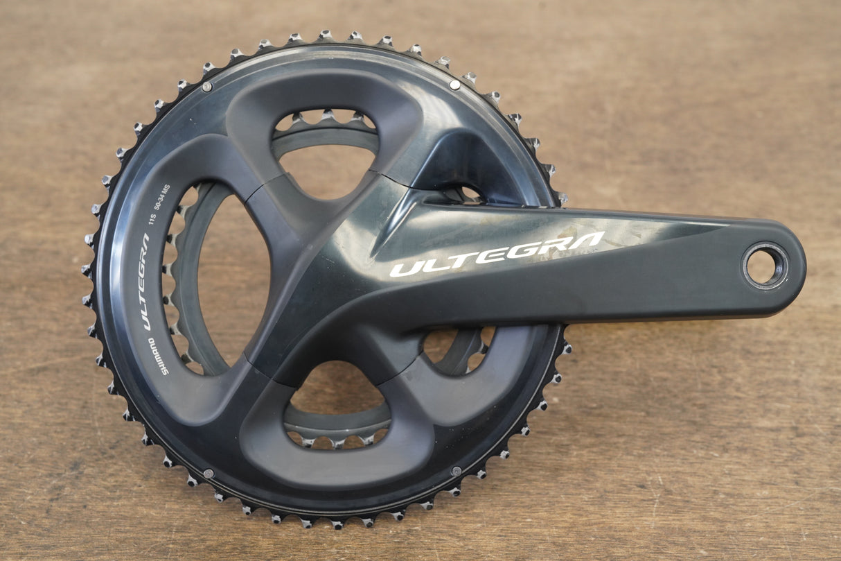 172.5mm 50/34T Shimano Ultegra FC-R8000 11 Speed Crankset 8000 691g