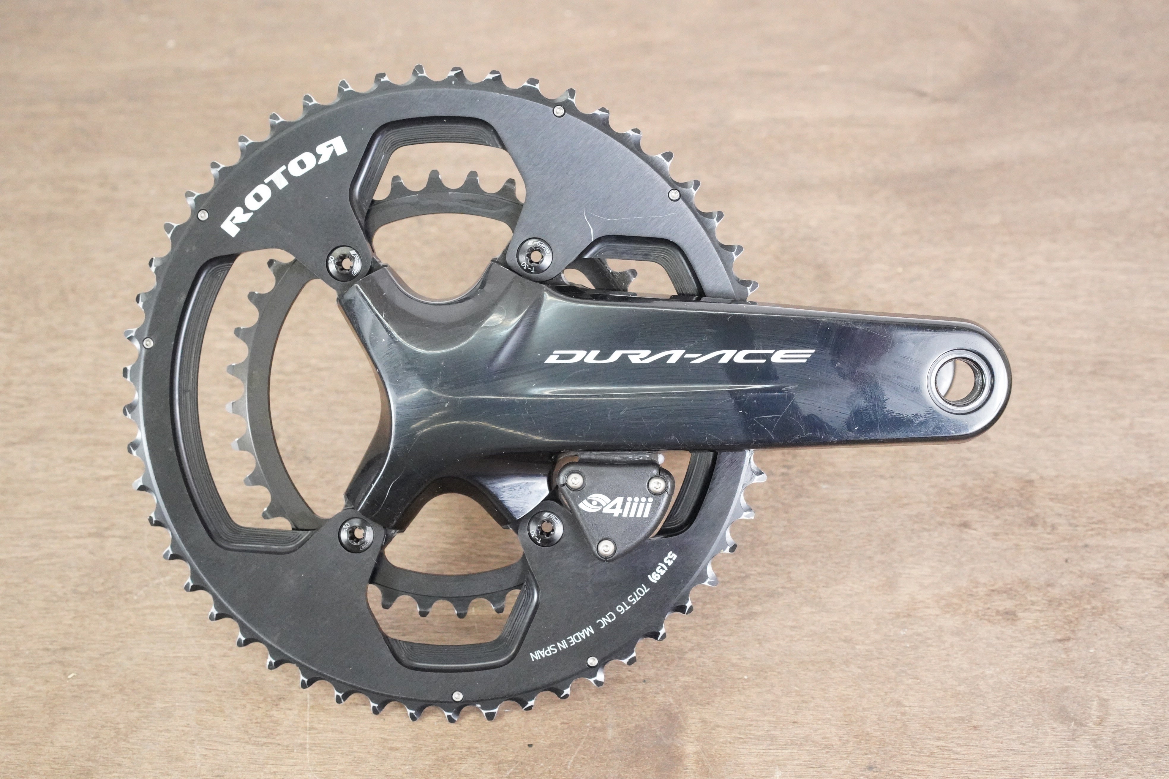 165mm 53/39T Dura-Ace FC-R9100 4iiii Dual Sided Power Meter Crankset 9100