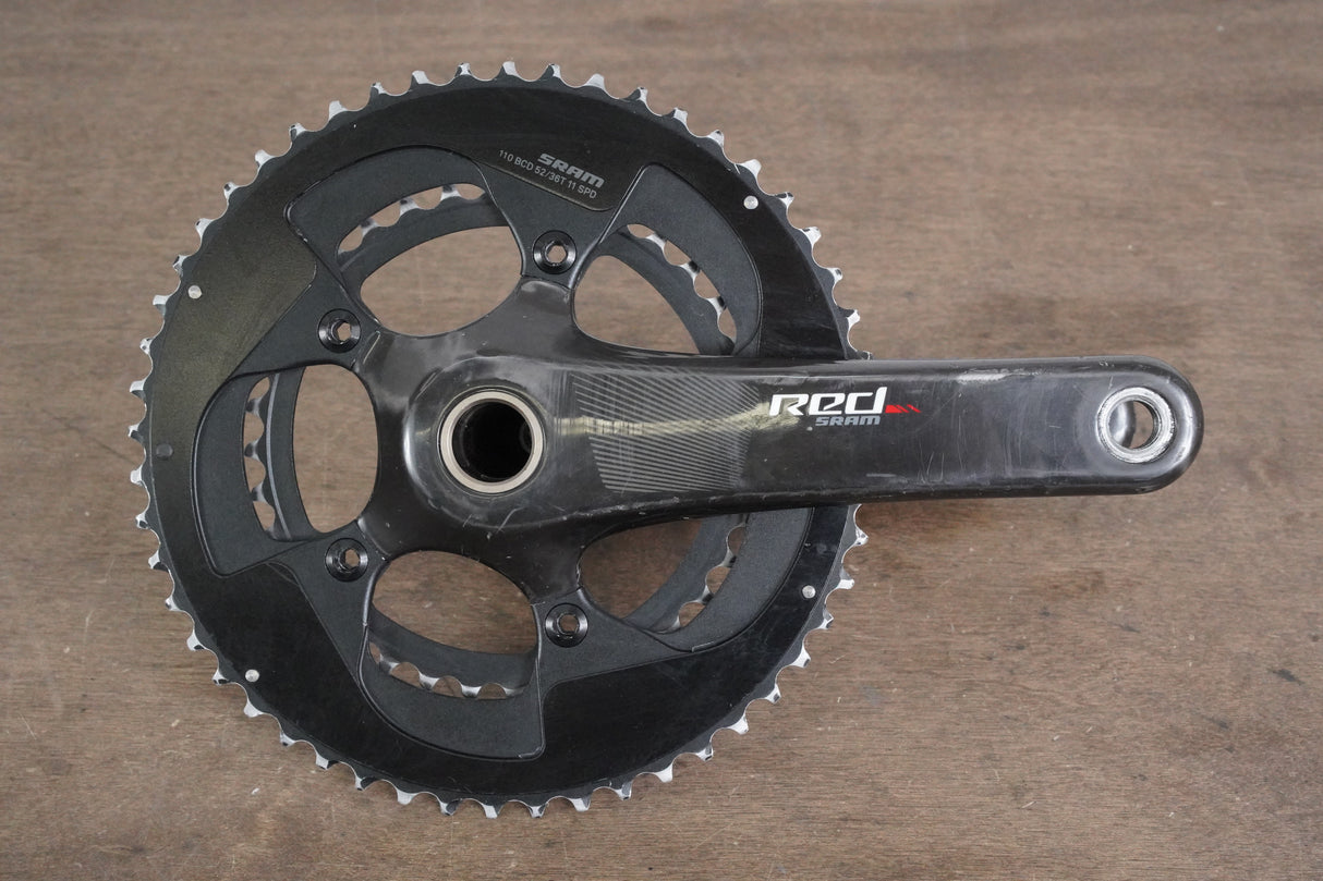 172.5mm 52/36T GXP SRAM Red 22 Stages Power Meter Carbon Crankset