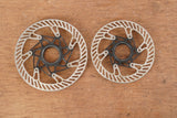 (2) 160mm/140mm Campagnolo 03 AFS Center Lock Disc Brake Rotors Road Gravel MTB