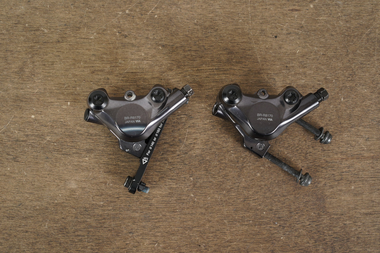 (2) Shimano Ultegra BR-R8170 Flat Mount Hydraulic Disc Brake Road Calipers 8170