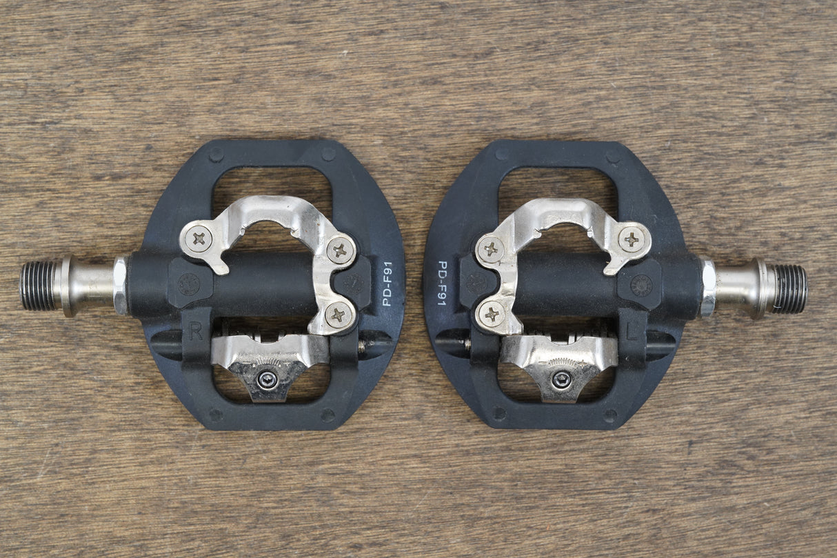Promennd PD-F91 Dual Flat SPD Clipless Road CX MTB Pedals 295g