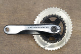 175mm 46/30T Shimano Dura-Ace FC-9000 absoluteBlack Oval 11 Speed Crankset 9000