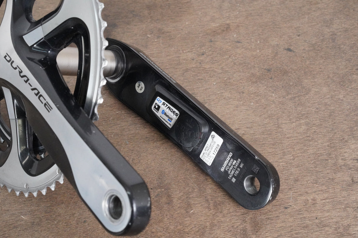 172.5mm 53/39T Shimano Dura-Ace FC-9000 11 Speed Stages Power Meter Crankset