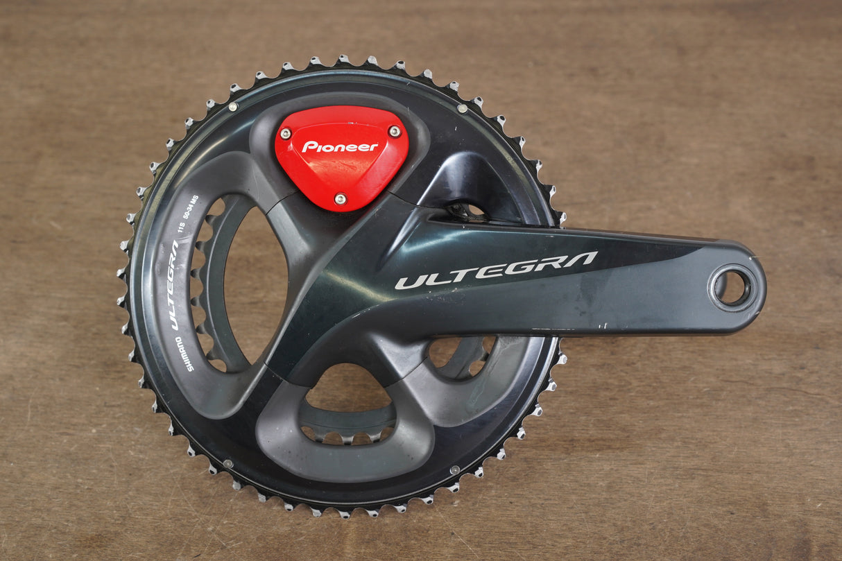 165mm 50/34T Shimano Ultegra FC-R8000 Pioneer Dual Sided Power Meter Crankset