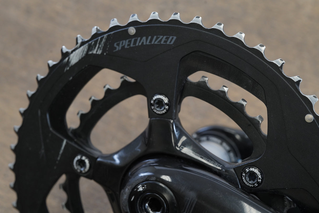 175mm 52/36T BB30 Specialized S-WORKS Dual Power Carbon Crankset *Defective*