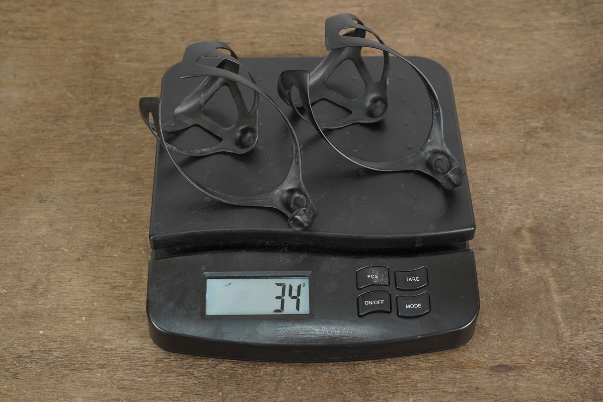 (2) Carbon Water Bottle Cages 34g