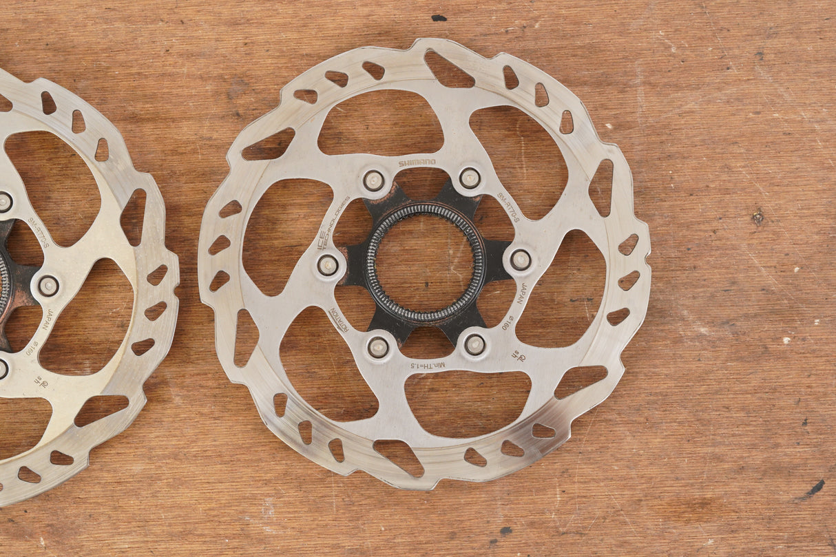 (2) 160mm Shimano SLX SM-RT70-S Center Lock Disc Brake Rotor Road Gravel MTB