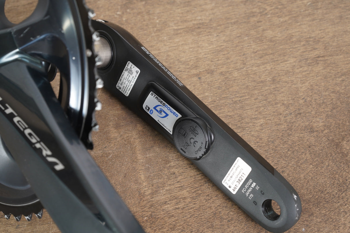 175mm 52/36T Shimano Ultegra FC-R8000/R7000 Stages Power Meter Crankset