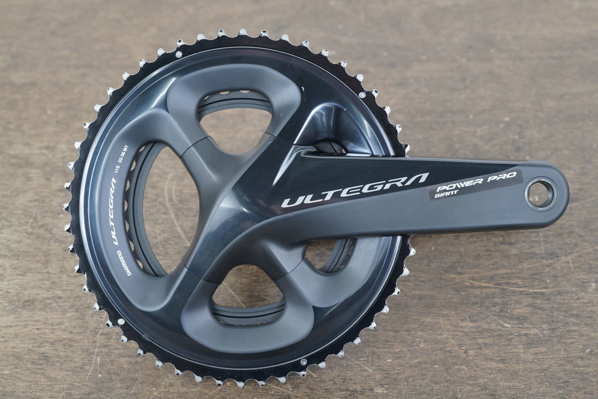 172.5mm 52/36T Shimano Ultegra FC-R8000 Giant Dual Power Meter Crankset 8000