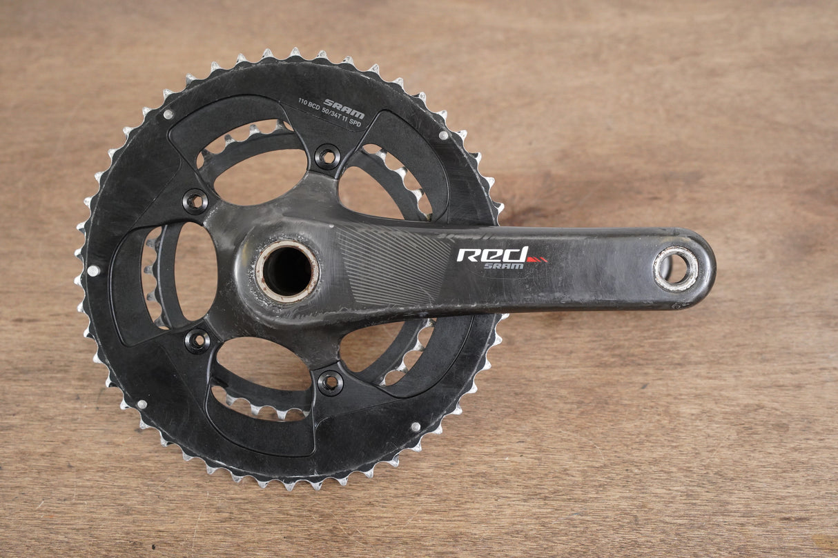 172.5mm 50/34T GXP SRAM Red 22 11 Speed Carbon Road Crankset