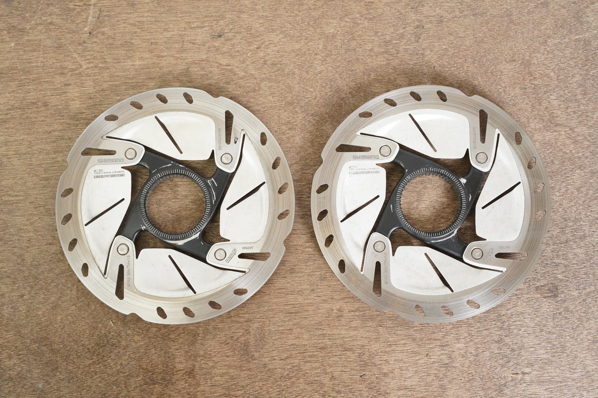 (2) 140mm Shimano Ultegra SM-RT800-SS Center Lock Disc Brake Rotors RT 800