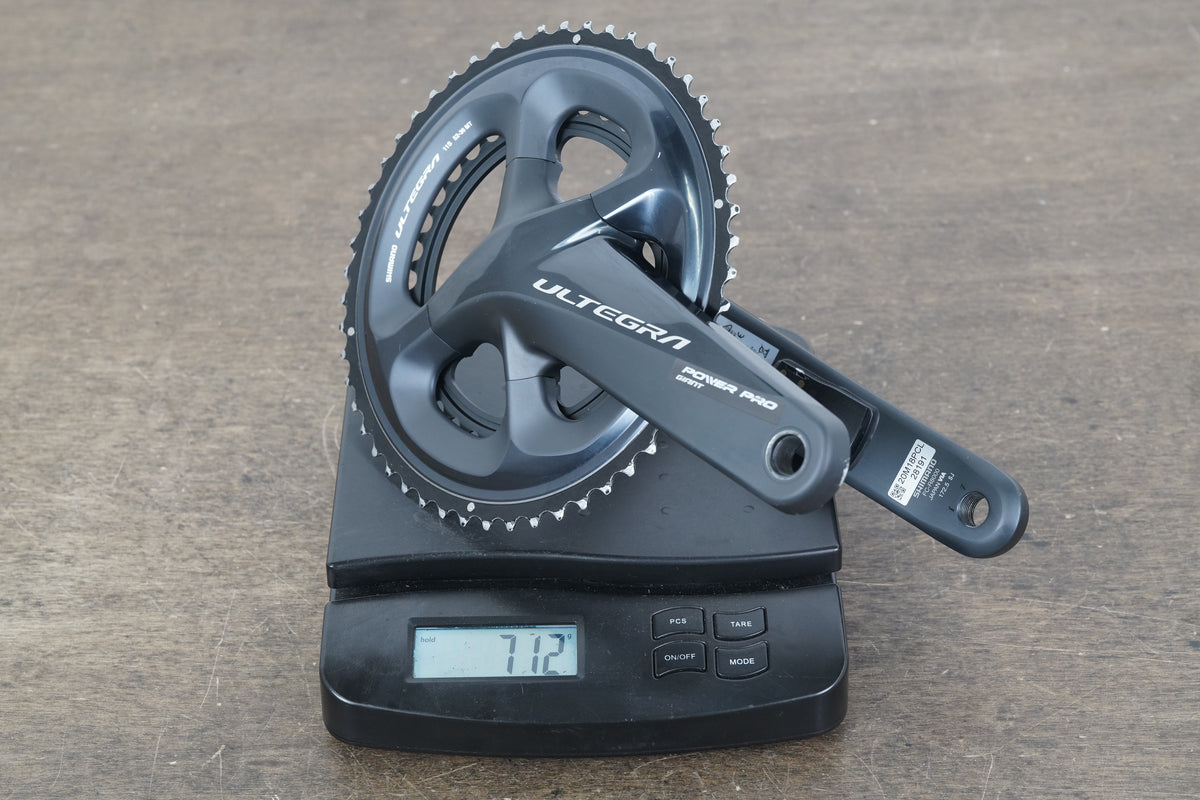 172.5mm 52/36T Shimano Ultegra FC-R8000 Giant Dual Power Meter Crankset 8000