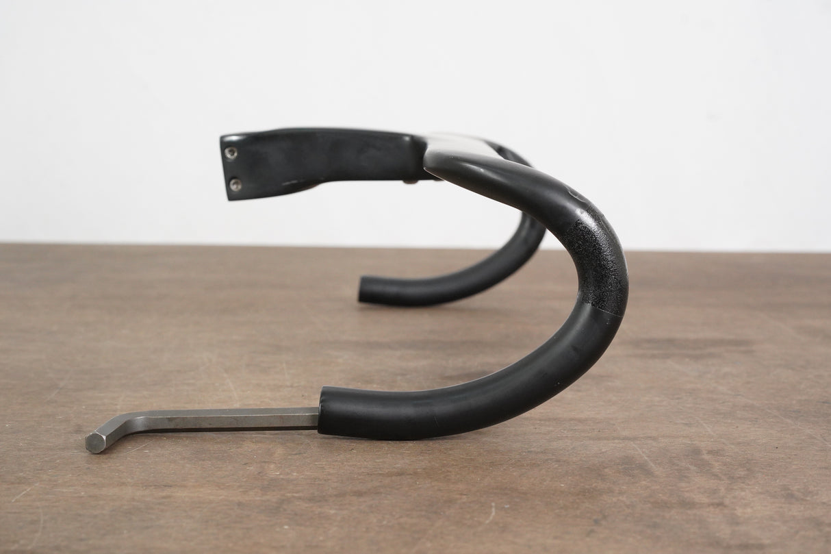 42cm 120mm ±6 Degree Carbon Aero Compact Road Barstem Handlebar 1 1/8"
