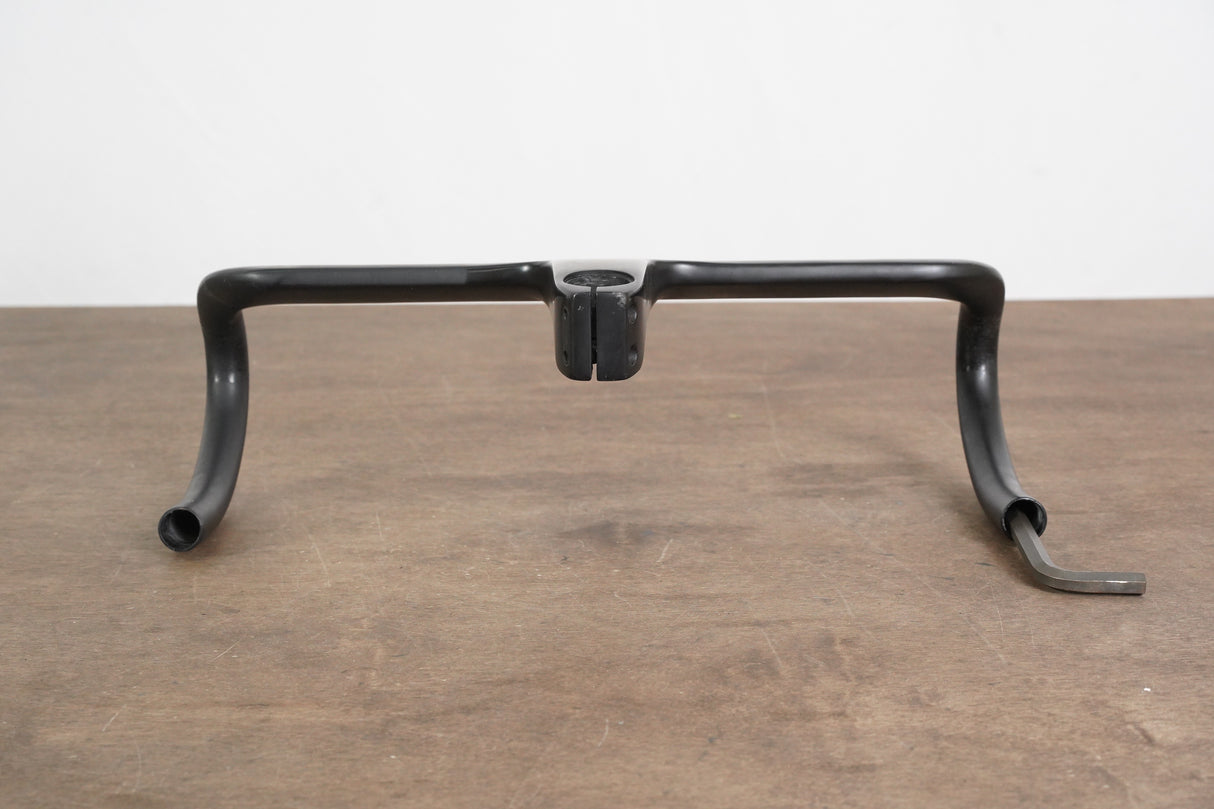 42cm 120mm ±6 Degree Carbon Aero Compact Road Barstem Handlebar 1 1/8"