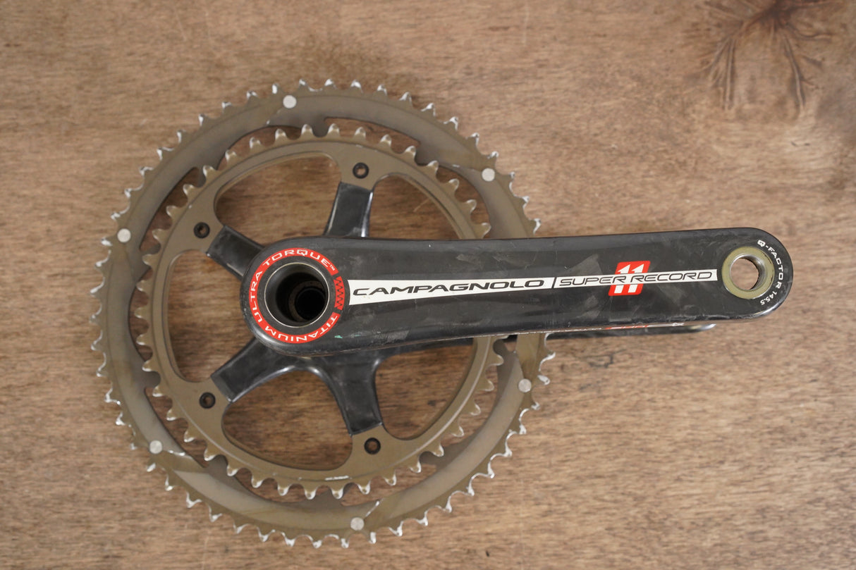 175mm 54/42T Campagnolo Super Record Titanium 11 Speed Carbon Crankset