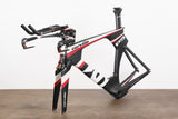 54cm Cervelo P5 TT Triathlon Carbon Rim Brake Frameset + Magura + Handlebar
