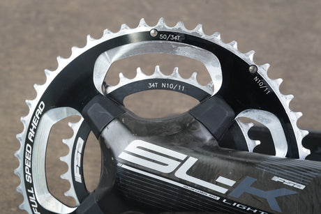 172.5mm 50/34T BB386 FSA SL-K Light Carbon Road Crankset SLK 586g
