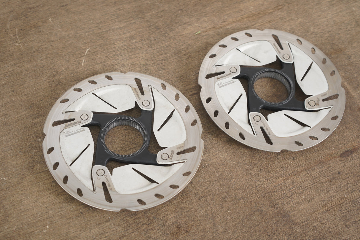 !WH CHECKS! (2) 140mm Shimano Ultegra SM-RT800-SS Center Lock Disc Brake Rotors RT 800