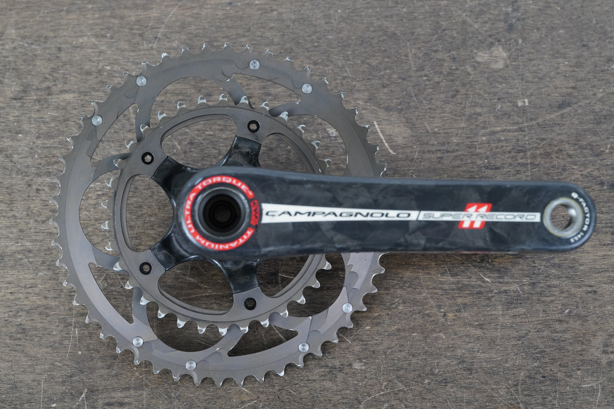 172.5mm 50/34T Campagnolo Super Record Titanium 11 Speed Carbon Crankset (Copy)