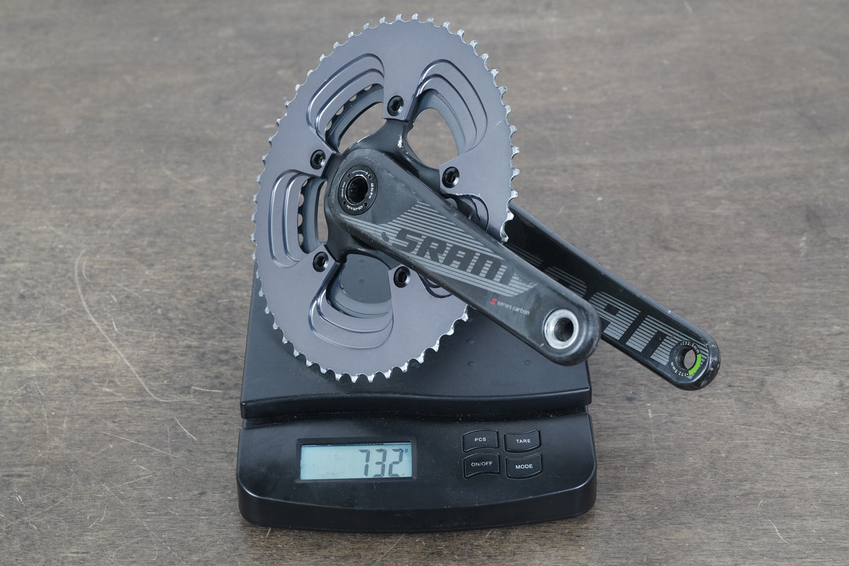 172.5mm 52/36T BB30 SRAM S900 Carbon Crankset 732g