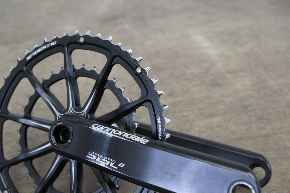 170mm 50/34T BB30 Cannondale SiSL2 Spidering Hollowgram Road Crankset
