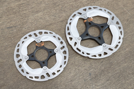 (2) 160mm/140mm Shimano XT RT-MT800 Center Lock Disc Brake Road CX MTB Rotors