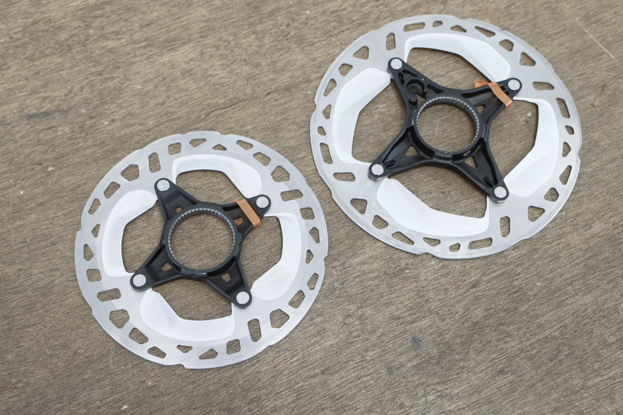 (2) 160mm/140mm Shimano XT RT-MT800 Center Lock Disc Brake Road CX MTB Rotors