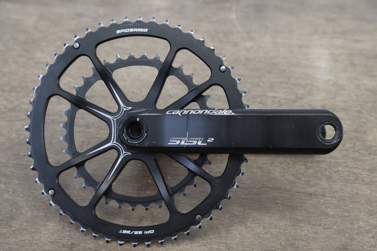 172.5mm 52/36T BB30 Cannondale SiSL2 Spidering Hollowgram Road Crankset