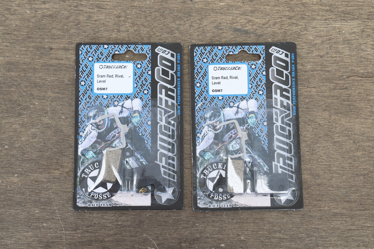 NEW (2 Pairs) TruckerCo SRAM Red 22 Organic Semi-Metallic Disc Brake Pads