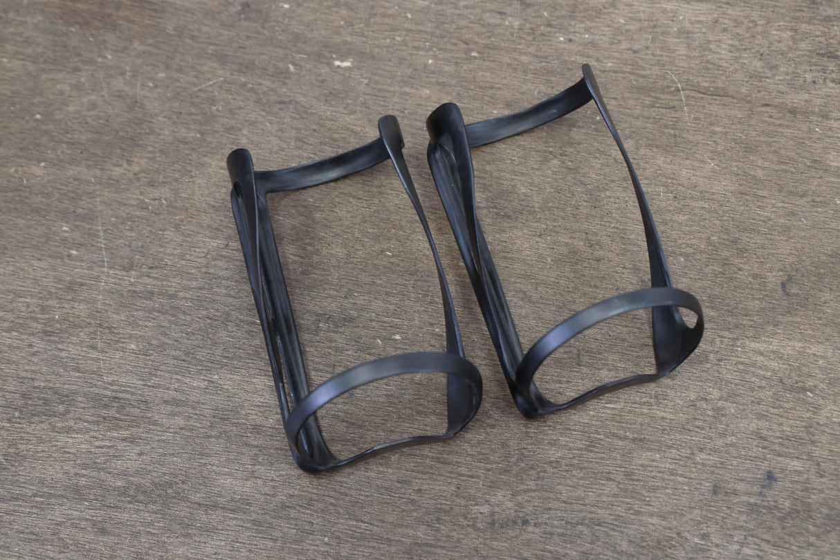(2) Carbon Side Entry Water Bottle Cages 45g