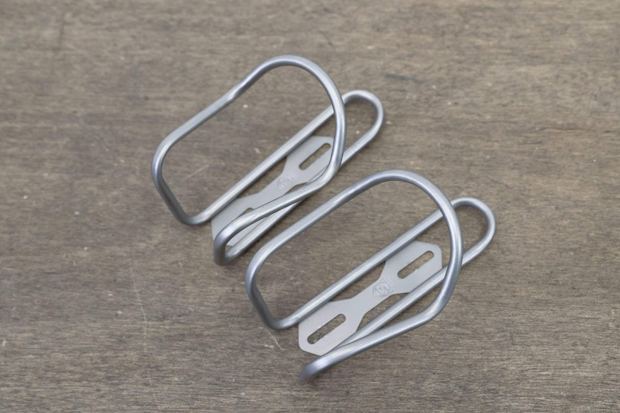 (2) Silca Sicuro Titanium Water Bottle Cages 67g