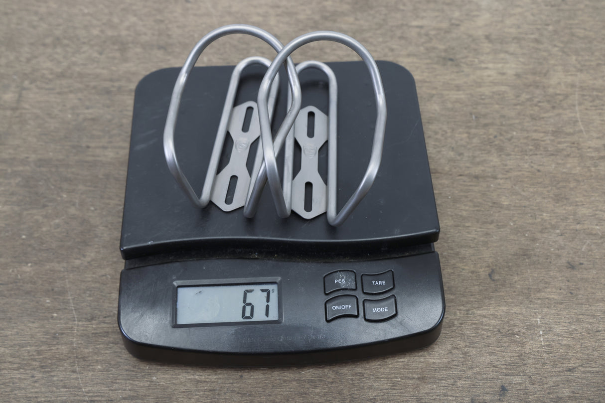 (2) Silca Sicuro Titanium Water Bottle Cages 67g