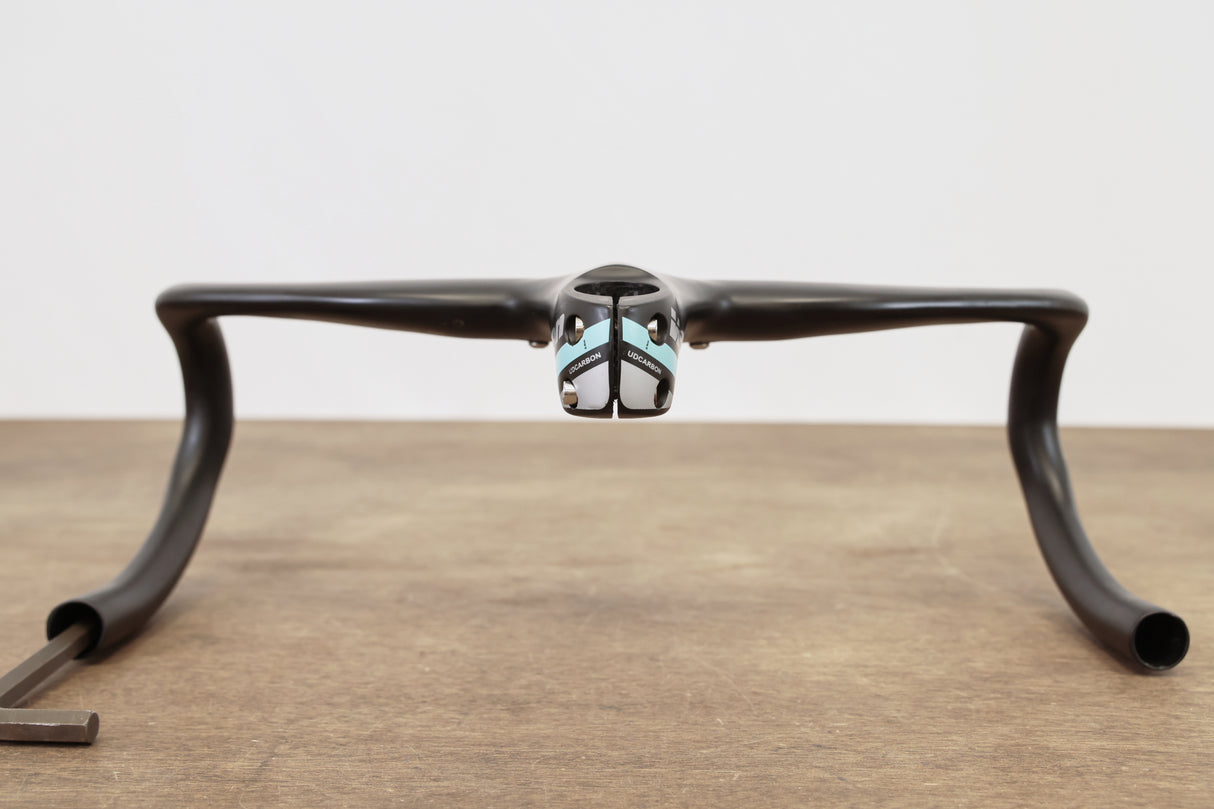 40cm 120mm -6 Degree Vision Metron 5D Integrated Carbon Barstem Handlebar 1 1/8"