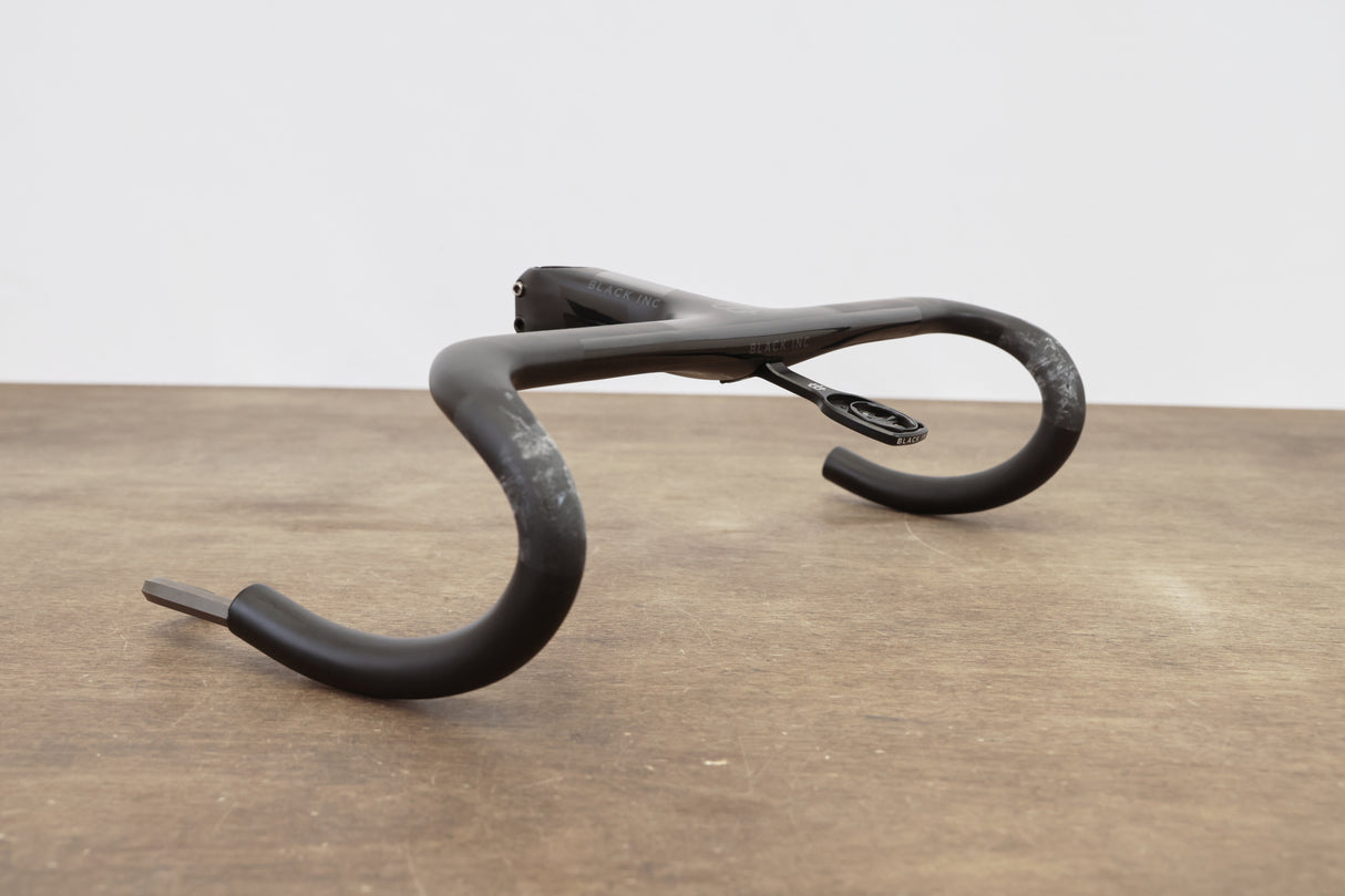 44cm 120mm -6 Degree Black Inc. Carbon Barstem Handlebar + Mount 1 1/8"