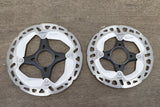 (2) 160mm/140mm Shimano XT RT-MT800 Center Lock Disc Brake Road CX MTB Rotors