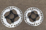 (2) 160mm/140mm Shimano XT RT-MT800 Center Lock Disc Brake Road CX MTB Rotors