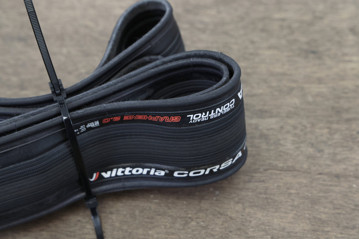 (1) 700x25C 25mm Vittoria Corsa Tubeless Clincher Road Tire